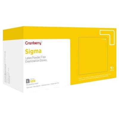 Cranberry - Sigma Powder Free Latex Exam Gloves